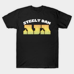 Steely Dan /\/\ Aja Original Retro Typography Design T-Shirt